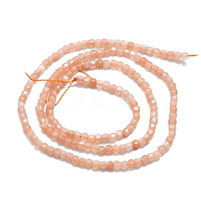 Natural Sunstone Beads Strands G-P457-B01-20-1