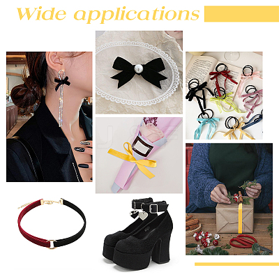 Double Side Velvet Ribbon SRIB-WH0011-058D-1