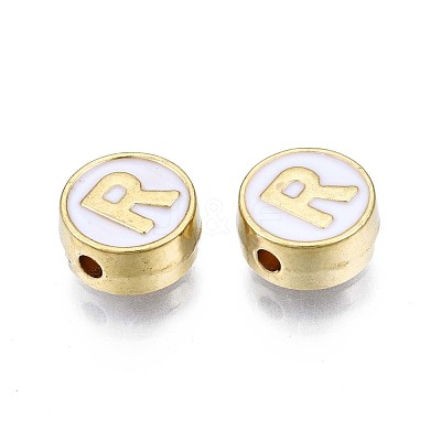 Alloy Enamel Beads X-ENAM-N052-006-01R-RS-1