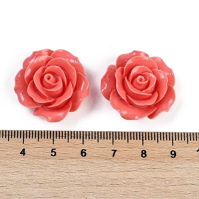 Synthetic Coral Carved Beads CORA-M001-02F-1