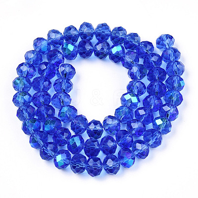 Electroplate Glass Beads Strands LS-EGLA-A034-T6mm-L26-1