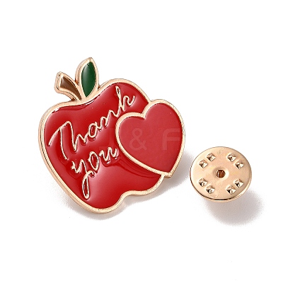 Teacher's Day Theme Rack Plating Light Gold Alloy Brooches JEWB-Z016-01KCG-04-1
