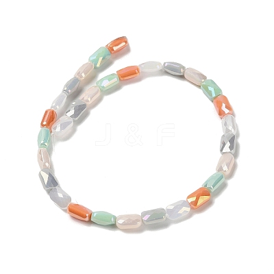 Electroplate Glass Beads Strands X-EGLA-P065-02A-04-1
