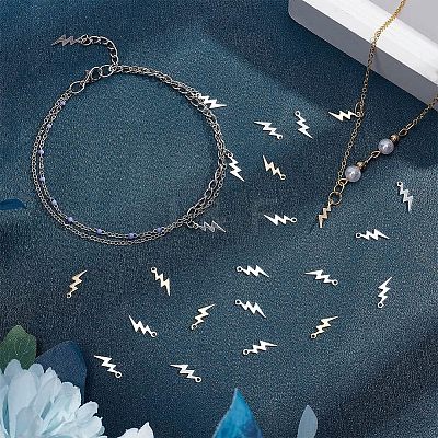 100Pcs 2 Colors Brass Charms KK-HY0001-27-1