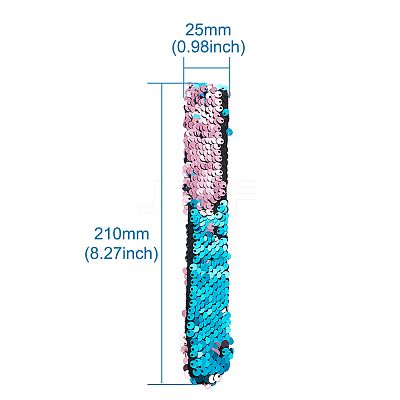 Mermaid Slap Bracelets BJEW-TA0003-01-1