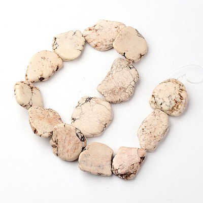 Nuggets Natural Magnesite Beads Strands G-D775-02-1