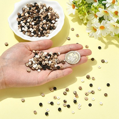 5 Strands 5 Styles Coconut Beads Strands COCB-YW0001-02-1