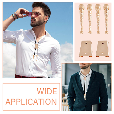 DIY Alloy Bolo Tie Making Finding Kit FIND-CA0009-03KCG-1