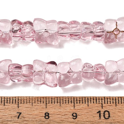 Transparent Glass Beads Strands GL-CBAAE04-01A-1