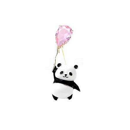 Panda Holding Balloon Enamel Pins PW-WG3538F-03-1