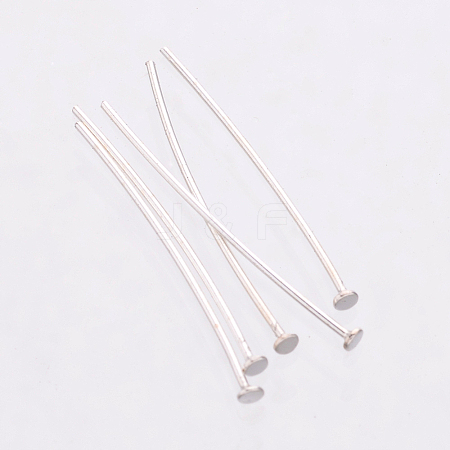 925 Sterling Silver Flat Head Pins STER-K017-25mm-S-01-1