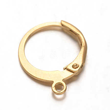 Ion Plating(IP) 316L Surgical Stainless Steel Leverback Earring Findings X-STAS-F075-38G-1