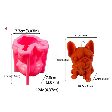 Dog DIY Silicone Candle Molds PW-WG289FB-04-1