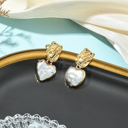 304 Stainless Steel Stud Dangle Earrings EJEW-JE07240-01-1