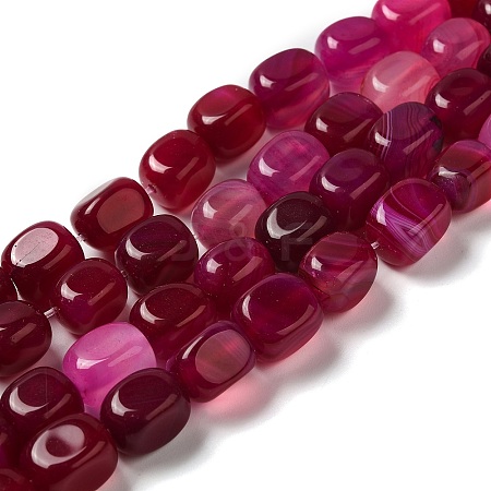 Natural Agate Beads Strands G-H295-A01-01-1