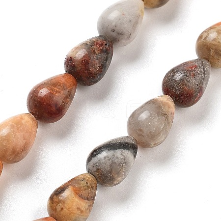 Natural Crazy Agate Beads Strands G-B106-A14-02-1