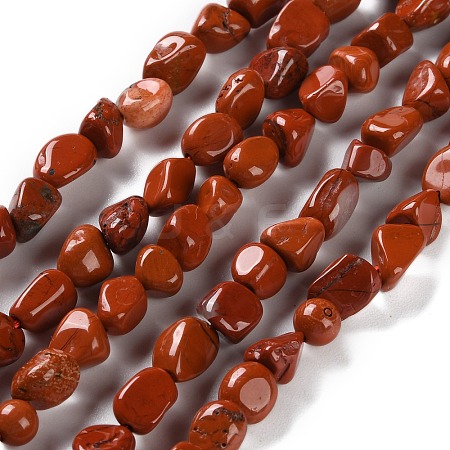 Natural Red Jasper Beads Strands G-P497-01C-54-1