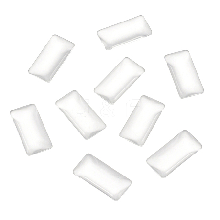 Kissitty Transparent Rectangle Glass Cabochons GGLA-KS0001-02-1