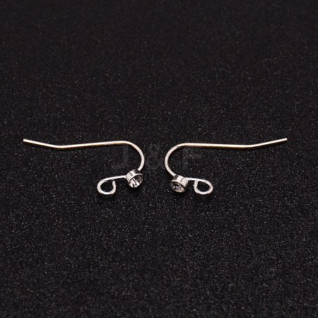 Brass Earring Hooks KK-WH0035-34-1