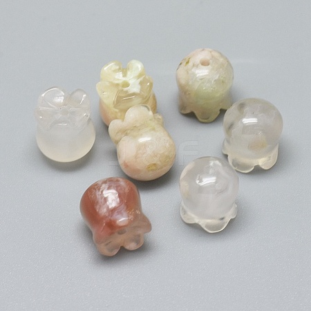 Natural Cherry Blossom Agate Beads G-F637-03J-1