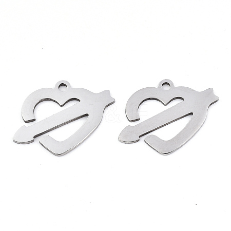 Non-Tarnish Valentine's Day 201 Stainless Steel Pendants STAS-S081-003-1