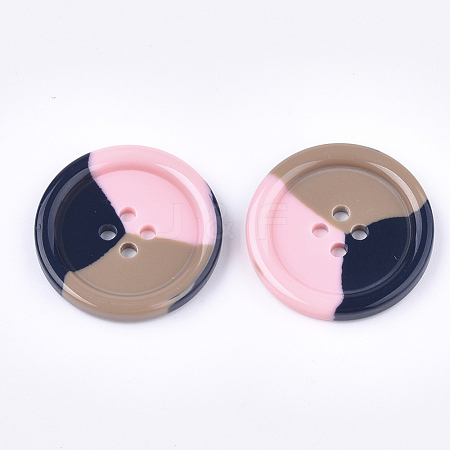 Tri-color Resin Buttons RESI-S377-06A-05-1