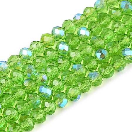 Electroplate Glass Beads Strands EGLA-A044-T4mm-L11-1