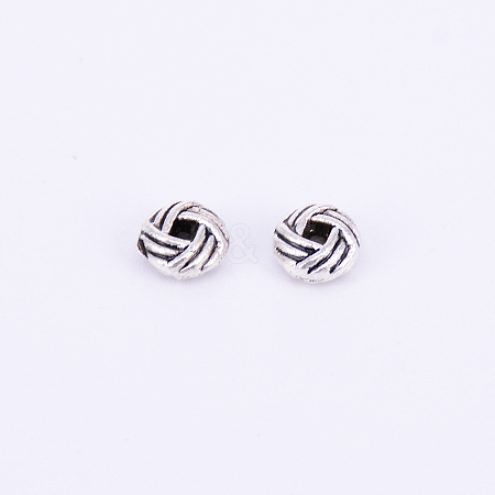 Tibetan Style Alloy Spacer Beads TIBEB-CJC0001-03AS-1