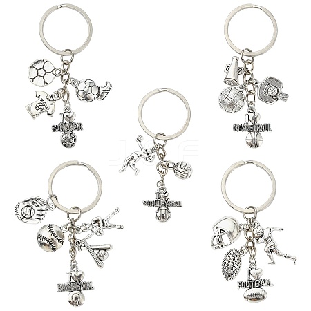 5Pcs Alloy Keychain KEYC-CJ00006-1