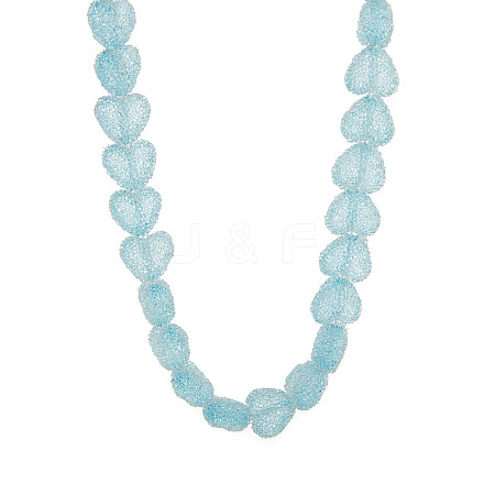 Resin Jelly Heart Beaded Necklaces FS-WGF46B0-04-1