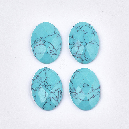 Synthetic Turquoise Cabochons TURQ-T003-01D-1