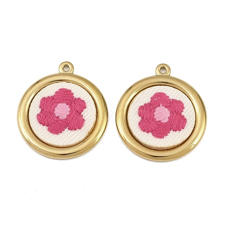 304 Stainless Steel & Embroidered Pendants SA-CBA1ED9-11G-1