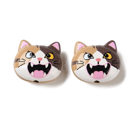 Baking Paint Alloy Beads FIND-H059-02B-1