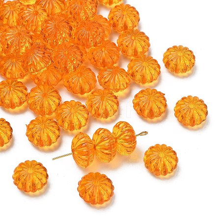 Autumn Theme Transparent Acrylic Beads X-PL712Y-5-1