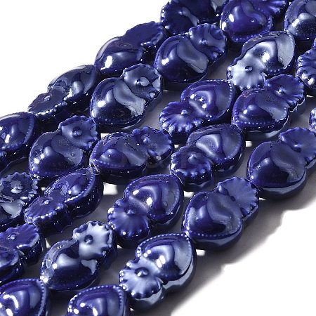 Handmade Porcelain Beads Strands PORC-I028-01C-1