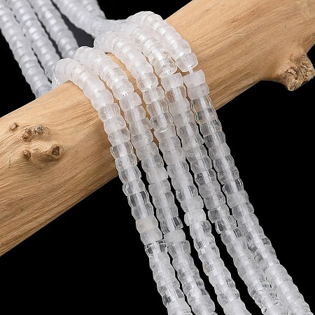 Natural Quartz Crystal Heishi Beads Strands G-A299-A07-01-1