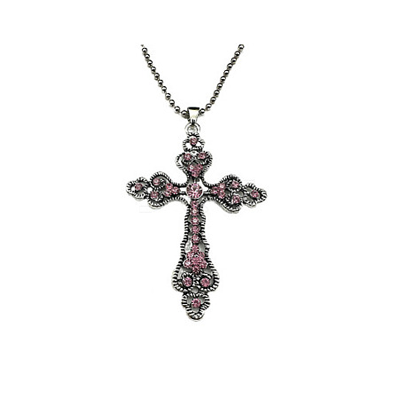 Cross Zinc Alloy Pendant Necklace NF8765-09-1