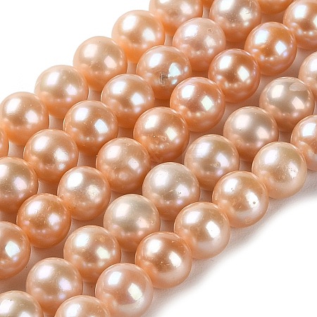 Natural Cultured Freshwater Pearl Beads Strands PEAR-E018-24-1