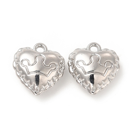 Rack Plating Alloy Heart Charms FIND-G044-28P-1