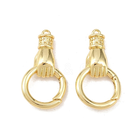 Hand Brass Spring Gate Rings X-KK-Z132-06G-1