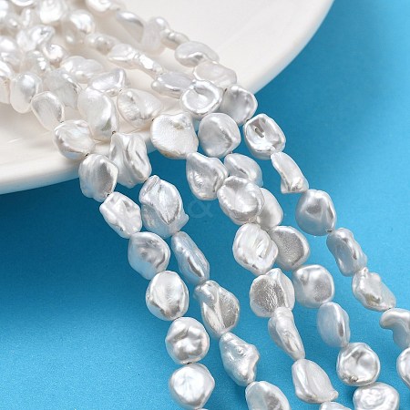 Natural Baroque Keshi Pearl Beads Strands PEAR-P064-06C-03A-1