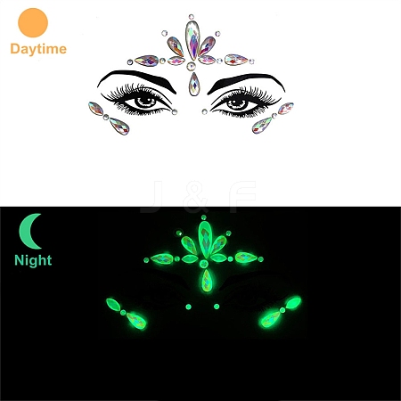 Luminous Glow in the Dark Removable Temporary Water Proof Tattoos Paper Stickers PW-WGF5E01-10-1