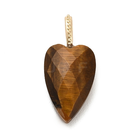 Natural Tiger Eye Pendants G-C290-01E-1