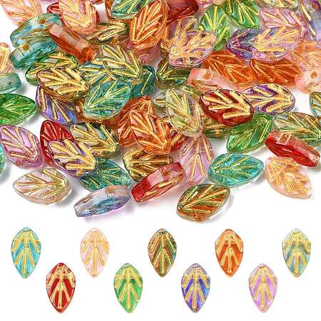90Pcs 9 Colors Handmade Lampwork Beads LAMP-CJ0002-98-1