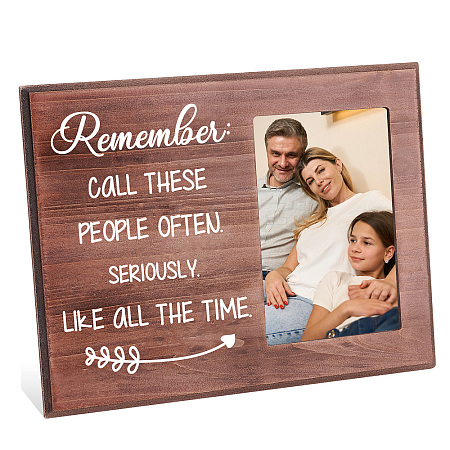 MDF Wood Photo Frames DIY-WH0231-063-1