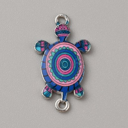 Alloy Enamel Connector Charms ENAM-WH0061-47J-1