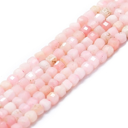 Natural Pink Opal Beads Strands G-P457-B01-29-1