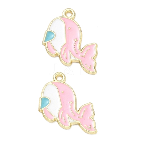 Alloy Enamel Pendants AL-CBA292F-01B-G-1