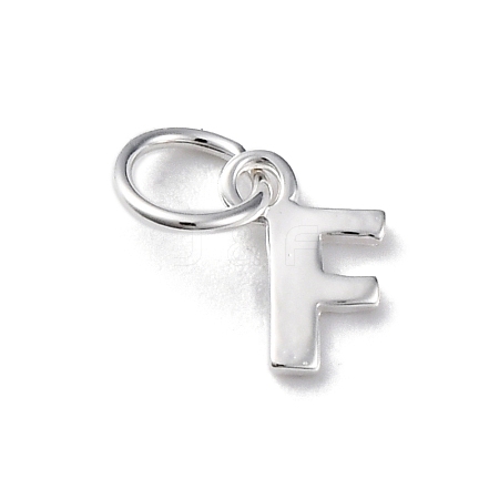 925 Sterling Silver Letter Charms LS-STER-C012-01S-F-1