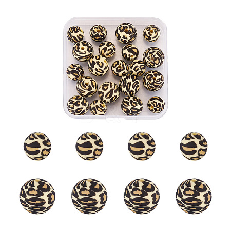20Pcs 2 Colors Silicone Beads SIL-TA0001-07B-1